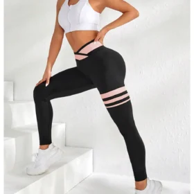 леггинсы для тренировок с принтом 4