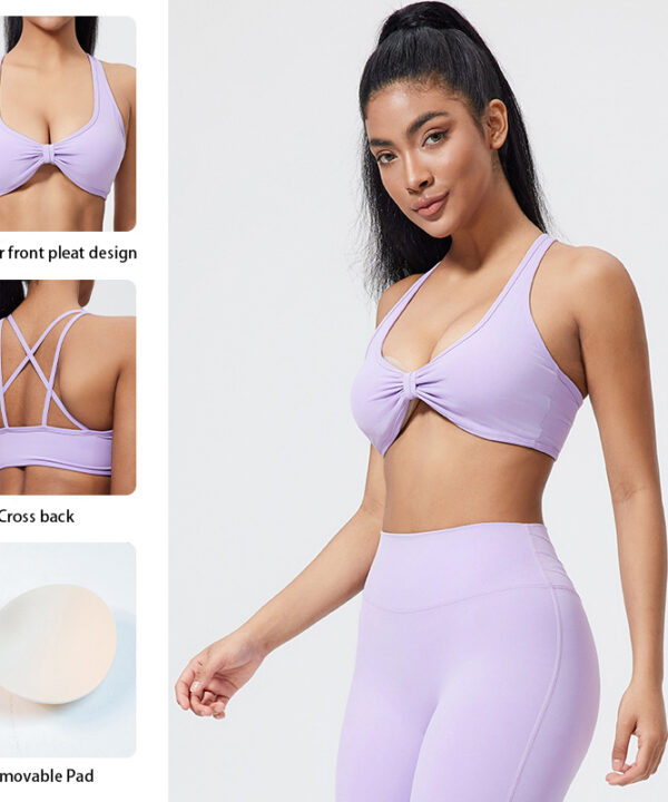 спортивный бюстгальтер с перекрестной спиной