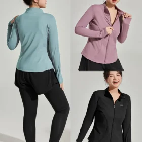 Женские топы для тренировок с длинным рукавом