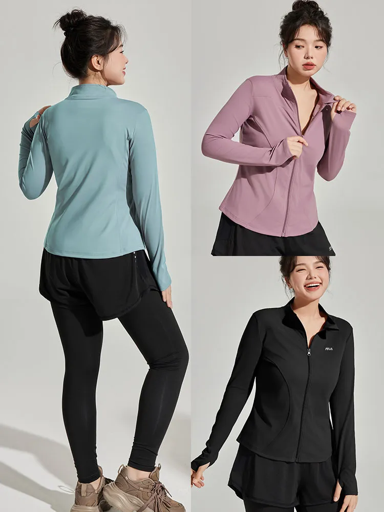 Женские топы для тренировок с длинным рукавом