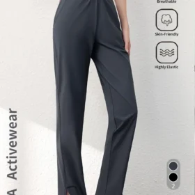 женские брюки-клеш больших размеров 1