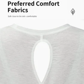 crew neck short sleeve t shirt fabric