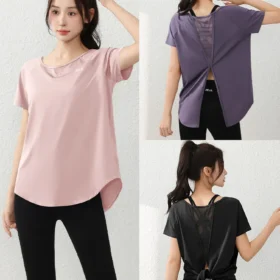 Женские футболки с круглым вырезом и коротким рукавом