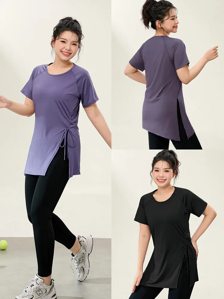 hem knotted short sleeve t shirt1