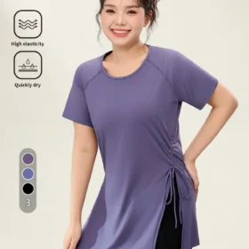 hem knotted short sleeve t shirt3