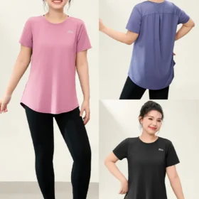 logo print short sleeve t shirt2