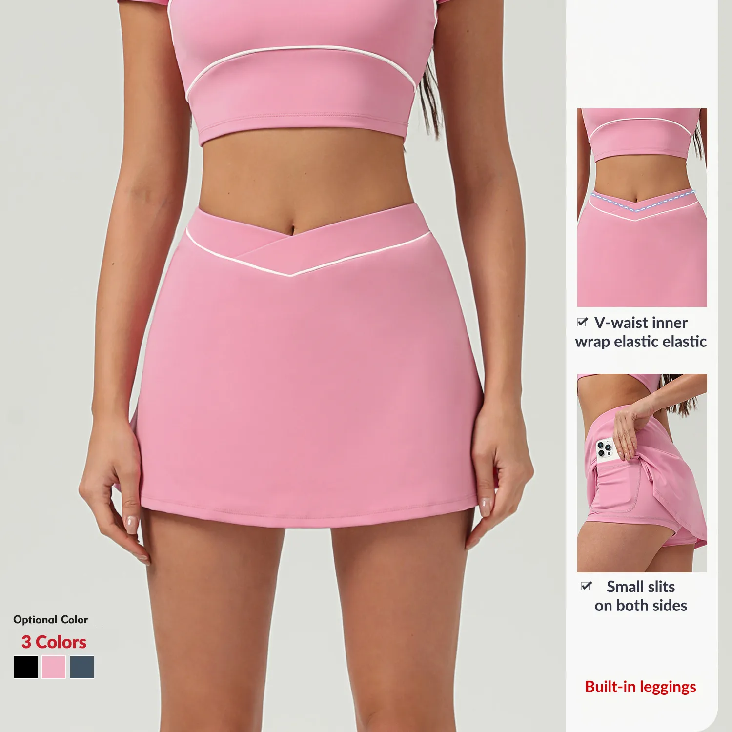 теннисная юбка с высокой талией 3